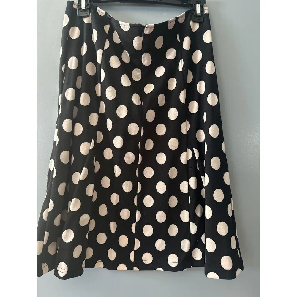 Robbie Bee Polka Dot Skirt Women’s Size 10 Academia Coquette Romantic Chic - Picture 3 of 5
